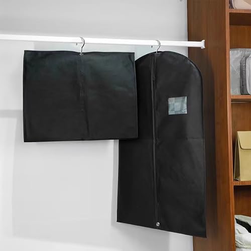 Breathable Garment Bag, Garment Bags for Hanging Clothes, Garmet Bag with Zipper, Transparent Window, for Dresses, Suits, Jackets(Blue,39.3in/100cm)4