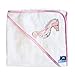 Doudou et Compagnie - Cape De Bain Bébé Fille - Hippocampe rose - 80 X 80 cm - DC3663