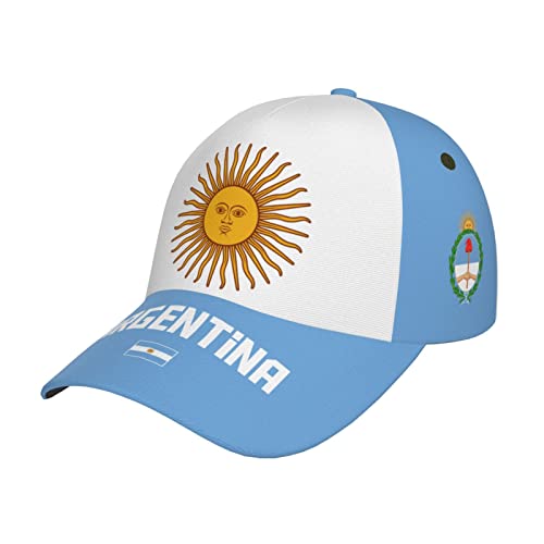 DABOYOZHZH Casquette de Baseball avec Drapeau de l'Argentine - Imprimé 3D - Unisexe - Réglable - pour Adulte, Drapeau, 7-7 1/4