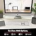 Macally Wireless Bluetooth Keyboard for Mac - Compatible Apple Keyboard or MacBook Pro/Air, iMac - Multi-Device, Up to 3 Devices with 110 Keys, 20 Shortcuts, Numeric Keypad, and Rechargeable - Silver