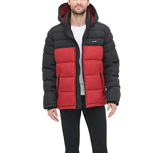 Levi's Men's Mid-Length Quilted Performance Hoody Puffer Jacket3