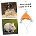 Happyyami Knitted Mini Hat for Guinea Pigs Small Animals Strap Cute Holiday Costume Accessory for Hamsters for Festive Pet Photography