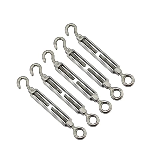 Tensores de Acero Inoxidable 304 con Gancho y Ojal para Cable, Pulido, M6 x 20, 1 pieza miniatura 2