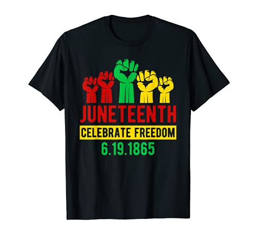 Juneteenth Celebrating Freedom Black History Negro Hombres Mujeres Camiseta