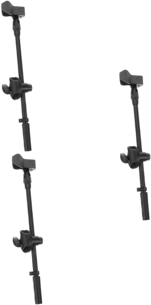 3sets Adjustable Metal Mic Boom Arm Stand Microphone Arm for Podium Desk Microphone Stand