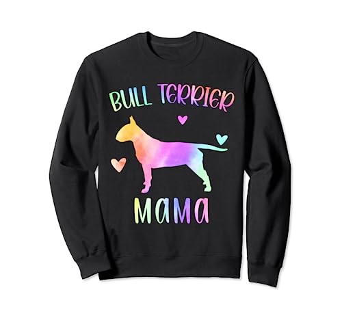 Bull Terrier Mama Bull Terrier Mamma Arcobaleno Acquerello Felpa