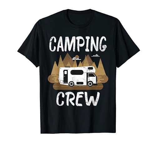 2021 Campeggio Crew Famiglia Camper Road Trip Corrispondenza Gruppo Maglietta