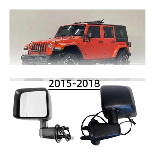 Rétroviseur pour Jeep Wrangler JK 2018 manuel droit noir - 5
