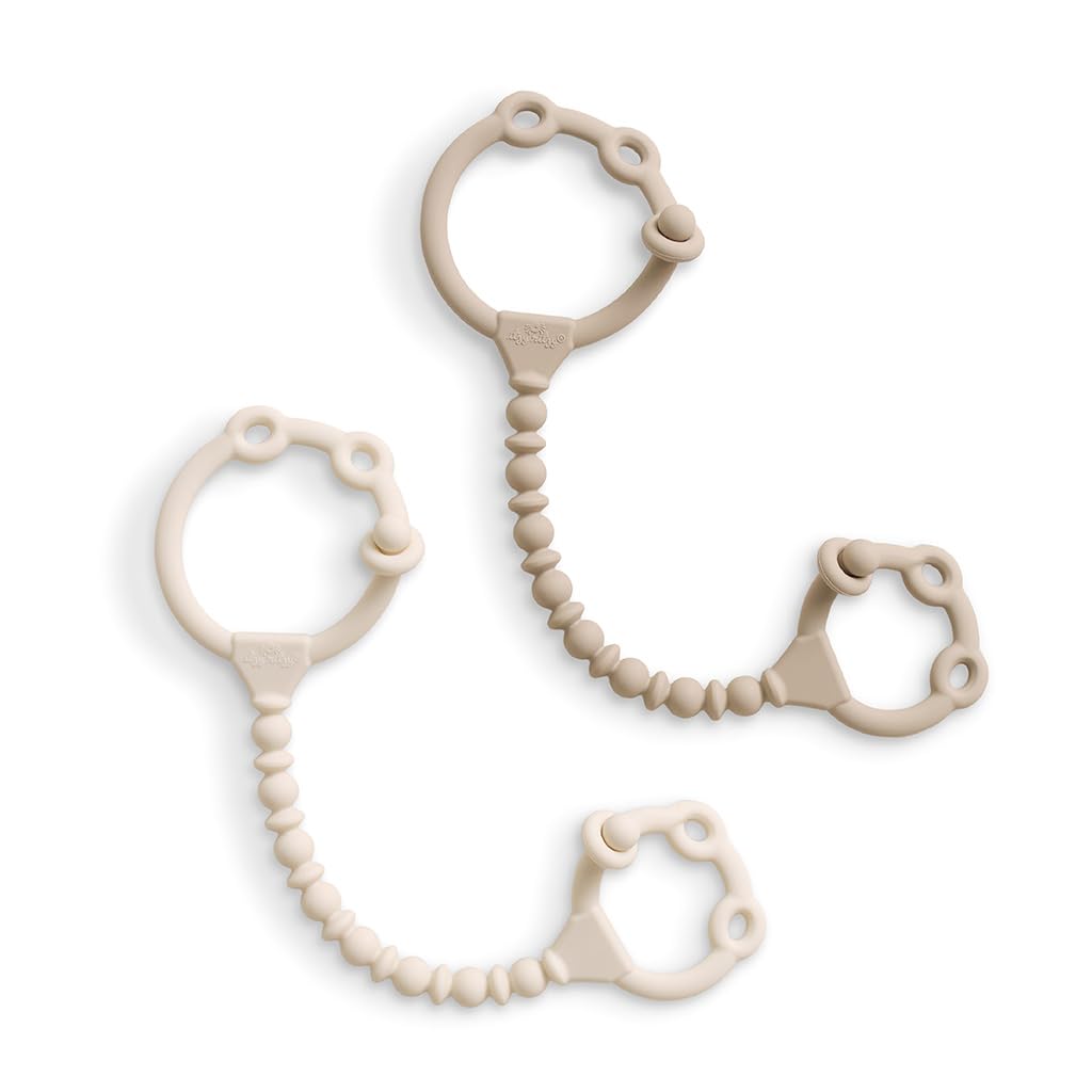 Itzy Ritzy Toy & Snack Cup Straps – Adjustable Straps for Keeping Baby's Toys Nearby – BPA-Free Silicone – Tethers for Strollers, High Chairs & Car Seats – Dishwasher Safe - 2-Pack-image-11
