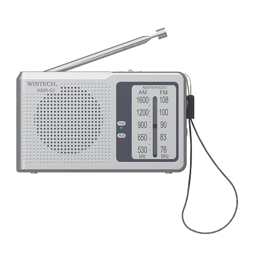 Amazon.co.jp: WINTECH【AM/FMポータブルラジオ】KMR-63 ワイドFM対応