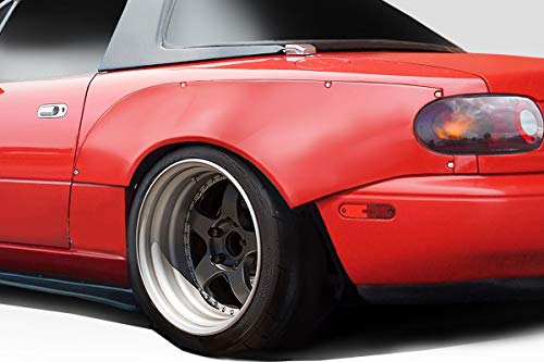 Brightt-45707095 Frp (Fiberglass Reinforced Plastics) Circuit Style Fender Flare - Compatible With/Replacement For Miata 1990-1997 - 2 Piece #TOP1