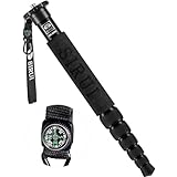 SIRUI 一脚 カメラ用 【超軽量&6段伸縮&方位磁針付き】 自立式 GoPro/スマホ/一眼レフ/ビデオ/望遠レンズ アルミ製 折り畳み 8Kg耐荷重 伸長約156cm コンパクト 登山/旅行に適用 適格請求書発行可 ６年間メーカ保証 AM-306M