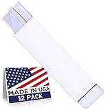 CANOPUS Box Cutters Retractable, Handy Cardboard Opener, Tap Open-Close, Utility Knife Set for Boxes, Packages and Papers, Works Also as Scraper, Full Metal Body, Box of 12, Made in USA