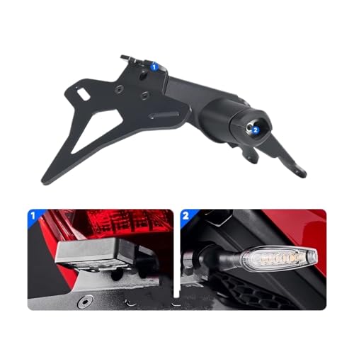 Kit support de plaque Ducati Monster 950 anti-vibrations en alu