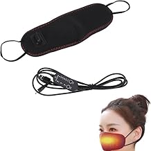 USB Heated Nose Cover, 3 Levels Hot Nose Pack + Timer Usb Heating Mask for Nose Prevents Snoring Hypoallergenic Washable for Sleeping at Home Improves