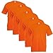 Produktbild Fruit of The Loom T-Shirts 5er Pack - Super Premium T - orange - M