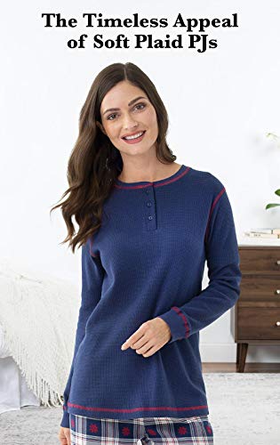 PajamaGram Winter Pajamas For Women - Plaid PJs Flannel Pants4