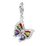 Massives 925 Sterling Silber mit 925 Silber Stempel (farbig emailliert).