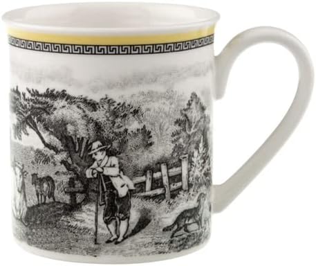 Villeroy & Boch Audun Ferme - Taza de café de porcelana de alta calidad, fabricada en Alemania, apta para lavavajillas y microondas, capacidad de 10
