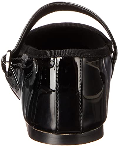 Steve Madden Women's Violette Mary Jane Flat, Black Patent, 6 #TOP2