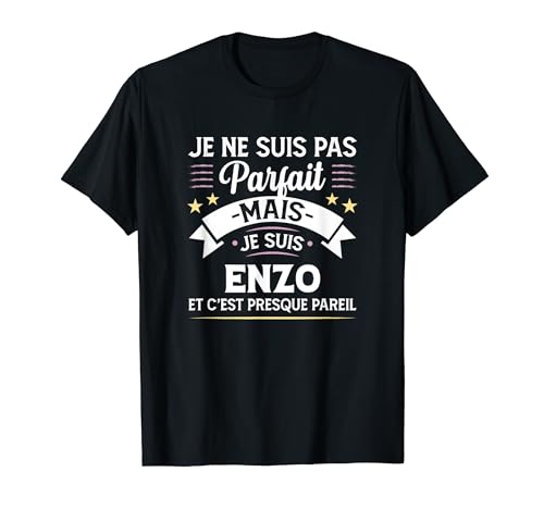 Idée Cadeau Personnalisé Prénom Enzo Humour Homme T-Shirt