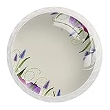 Material de alta calidad: la superficie de este pequeño tirador de cajón está hecha de cristal de vidrio, y la parte inferior está hecha de material ABS, que es muy resistente, tampoco se oxida ni se decolora fácilmente, y tiene una vida útil más larga.