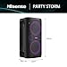 Hisense PARTY STORM, 300W Max Audio Power,15 Hrs long playtime,Karaoke Mode,Lighting effects, Wireless charge the phone, IPX4 Waterproof, Bluetooth 5.0
