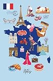 Frankreich Notizbuch Notes: Frankreich Journal / Notebook France / Carnet de Notes France / liniert, 100 Seiten, ca. A5 / Journal für Frankreich-Fans ... Schreibheft auf Reisen und zu Hause - TravelTheWorld PUBLISHING 