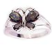 Psiroy 925 Sterling Silver 2.25cttw Rainbow Topaz Filled Womens Ring Butterfly