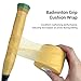 Badminton Grip Cushion Wrap, Excellent Shock Absorption, Anti Skid Tennis Racket Grip Tape Backing Film for All Players (Yellow)