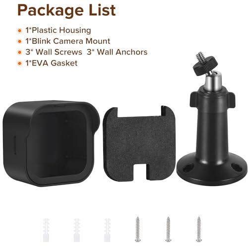 Wall Mount for Blink Outdoor Camera, Weatherproof Protective Housing with Charging Cutout for All-New Blink Outdoor 4 (4th Gen) & (3rd Gen), 360° Adjustable Bracket for Blink Security Camera System - Thumbnail 7