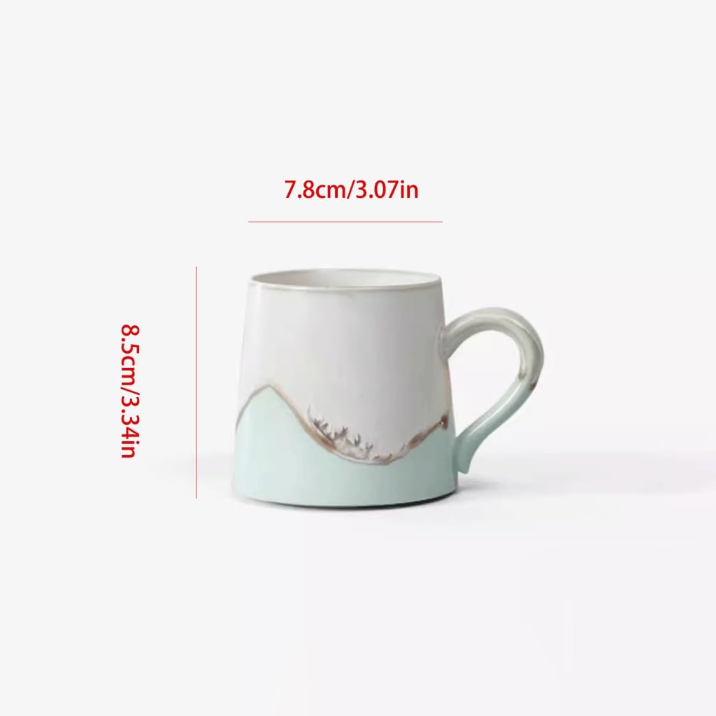 ENGENDER Tazas Cafe Taza De Café Cerámica con Tapa Mug Cups(B)