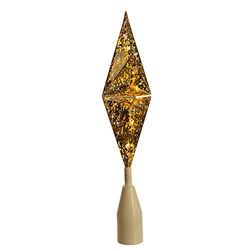 Kurt Adler Ul 10-Light Gold Bethlehem Star Treetop, Golden #TOP27
