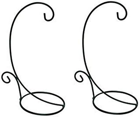 Morning View Paquete de 2 soportes de exhibición de adornos para colgar vidrio de hierro para colgar globos de vidrio y globo de boda en el hogar,