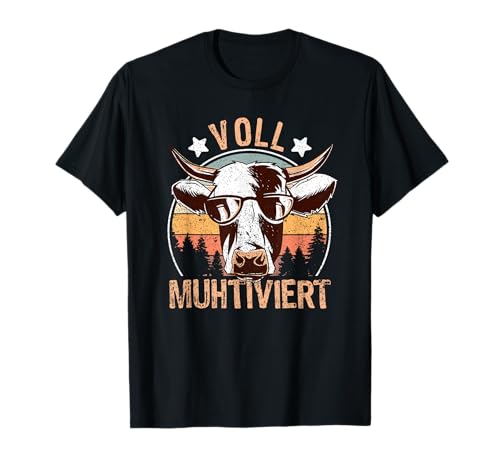 Kuh Motiv Landwirt Bauer Bauernhof | Voll Muhtiviert | Rind T-Shirt