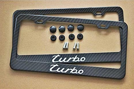 Porsche Turbo License Plate And Holder