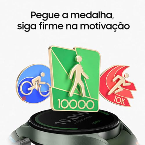 Samsung Galaxy Watch7 Smartwatch 44mm Bluetooth, Galaxy AI, Tela em Cristal de Safira, GPS de Dupla