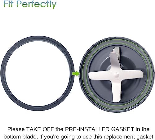 8ピース ブレンダー交換部品 エクストラクターブレード NutriBullet 600w 900w用 ガスケットショックパッドとギアを含む