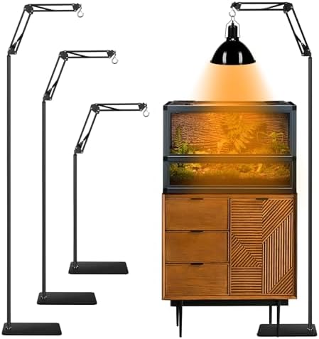 DXOPHIEX Heat Lamp Stand Reptile Light Stand with 360° — alternate color or size variant on Amazon