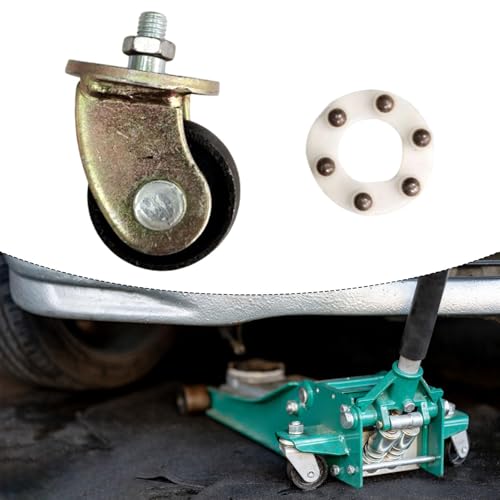 Image of Floor Jack Caster Wheel Easy Installation Swivel Caster Wheel Direct Replace