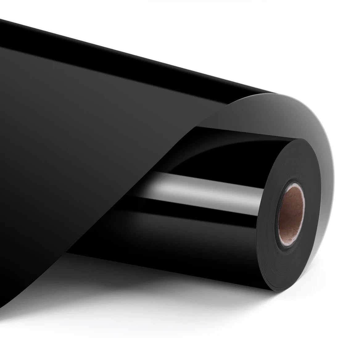 LOKLIK Black Heat Transfer Vinyl Roll, 30.5 x 180cm - Iron-On HTV for T-Shirts & Fabrics - Durable Machine Washable Craft Vinyl for Use with Heat Press Machines