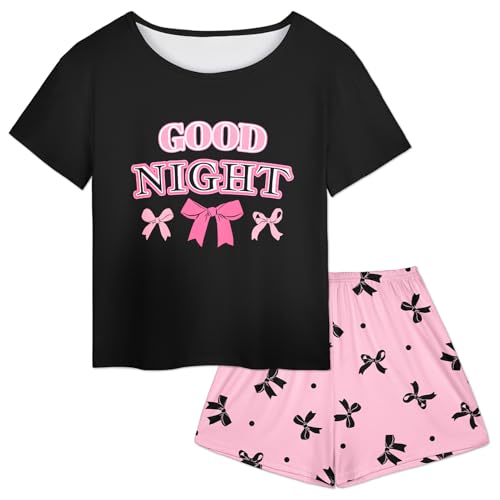 Girls Summer Pajama Sets 2Pcs Sleepwear for Teens