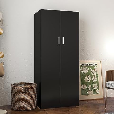 Panana 2 Door Double Wardrobe with Rail Cover
