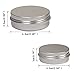 LANMOK 24 Pcs Aluminum Tin Jars (1oz 30ml + 2oz 60ml) Cosmetic Containers Round Tin Cans with Screw Cap Lid for DIY Crafts,Cosmetics,Salve,Candle,Travel Storage