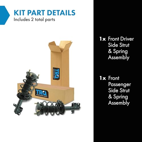 Image of TRQ Front Strut & Spring Assembly Set | For 14-19 Toyota Corolla Driver & Passenger Side Pair