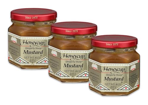Honeycup Mustard - 8 Ounces (Pack of 3)
