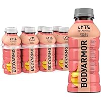 BODYARMOR LYTE Sports Drink Low-Calorie Sports Beverage, Peach Mango, Coconut Water Hydration, Natural Flavors With Vitamins, Potassium-Packed Electrolytes, Perfect For Athletes, 12 Fl Oz (Pack of 8)