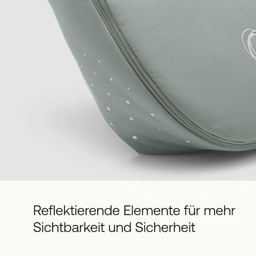 Bugaboo Ganzjahres Fußsack, unverzichtbares Kinderwagen-Zubehör für Jede Jahreszeit, wasserdichter und atmungsaktiver Fußwärmer, Pine Green – Ansicht 6