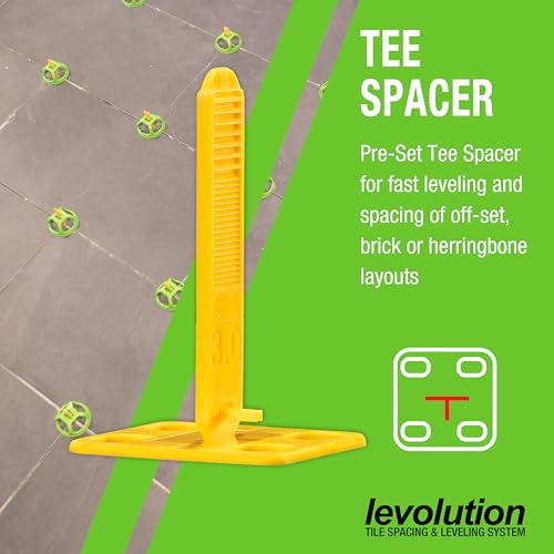 Miracle Sealants Levolution Pro Tee Spacer 1/8", Tile Leveling & Spacing System for Lippage Control, 250 Pieces by Miracle Sealants - Image 8