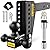 Drop Hitch, Adjustable Trailer Hitch Tri-Ball(1-7/8'', 2'', 2-5/16'') Hitch, Truck Hitch Fits 2'' Receiver, 8'' Drop/Rise, Max 12,500 LBS GTW Trailer Hitch, with Double Anti-Theft Locking Hitch Pins